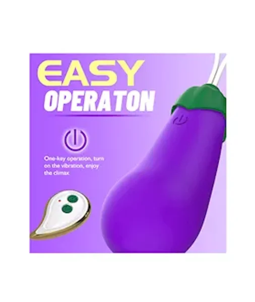 Remote Controlled Eggplant Vibrator — image 3 of 4
