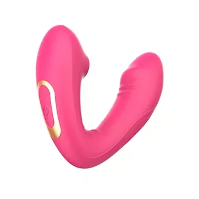 dual stimulation phallic suction vibrator