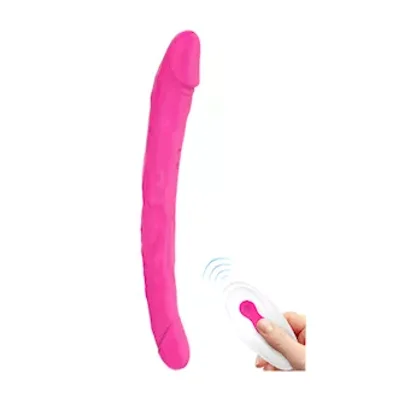 remote controlled vibrating double ended dildo
