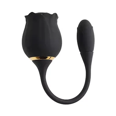 floral rose vibrator with love egg tail