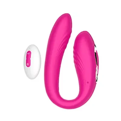 spinning remote controlled couples vibrator