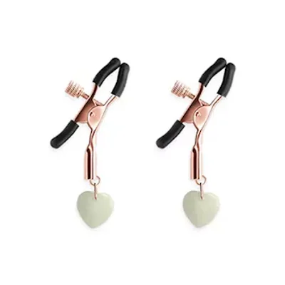 bound glow in the dark nipple clamps g3
