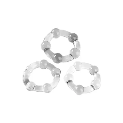 beaded cock rings 3pc set