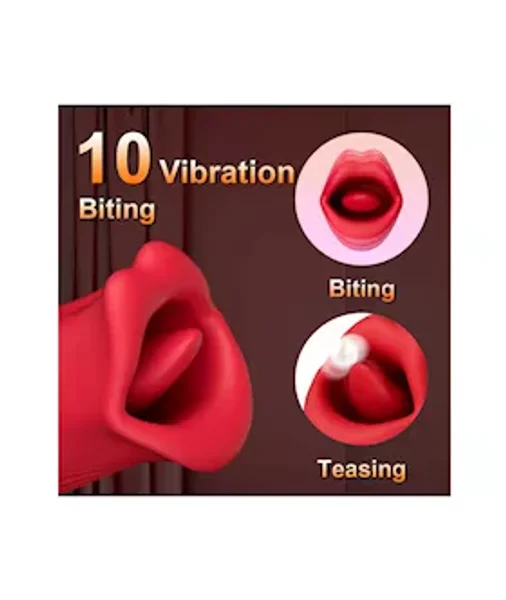 Luscious Lips Licking Vibrator With Flapper Egg — image 3 of 5
