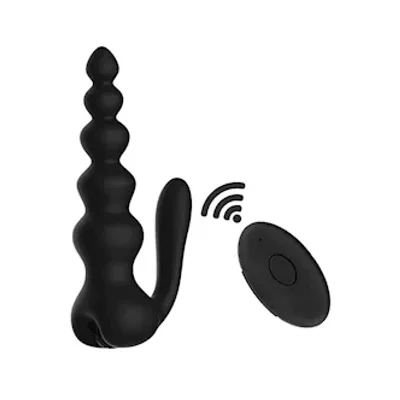 obsidian anal beads vibrator