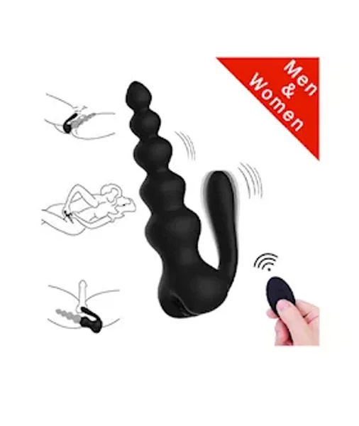Obsidian Anal Beads Vibrator — image 2 of 3