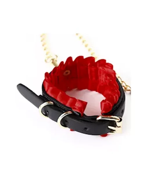 Lace Collar And Cuff Set With Chain Attachment — image 4 of 4