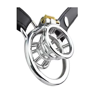 basket chastity cage with belt