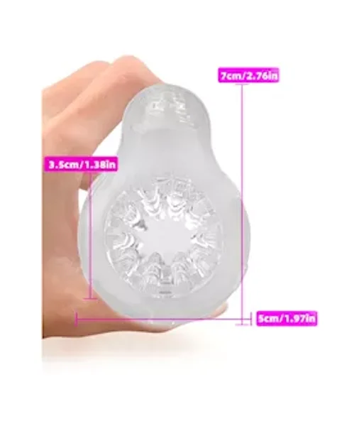 Ice Girl Vibrating Textured Masturbator — image 6 of 7