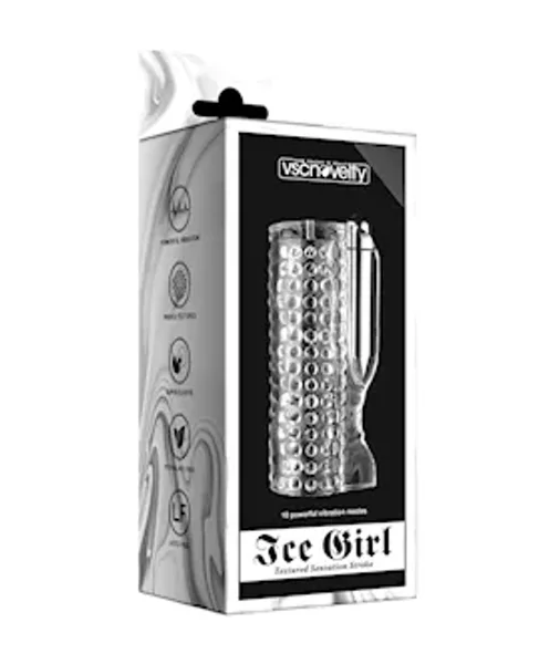Ice Girl Vibrating Textured Masturbator — image 7 of 7