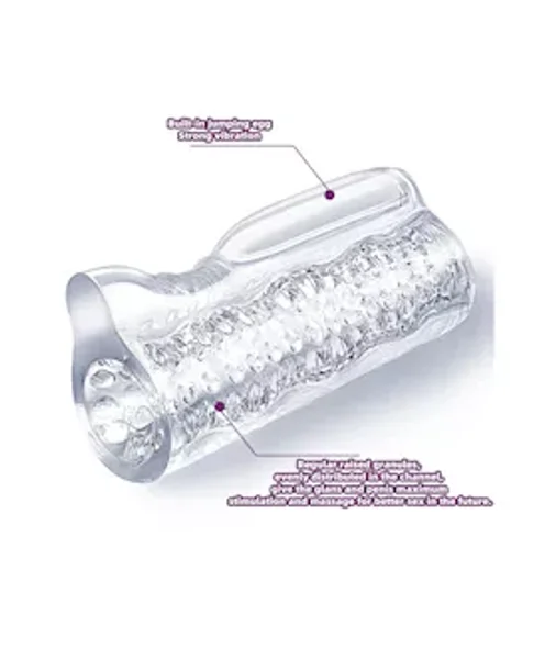 Ice Girl Vibrating Textured Masturbator — image 3 of 7