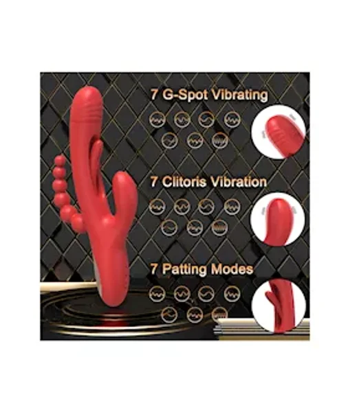 Double Penetration Rabbit Vibrator With Internal Arm — image 5 of 7