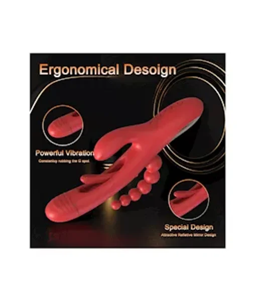 Double Penetration Rabbit Vibrator With Internal Arm — image 4 of 7