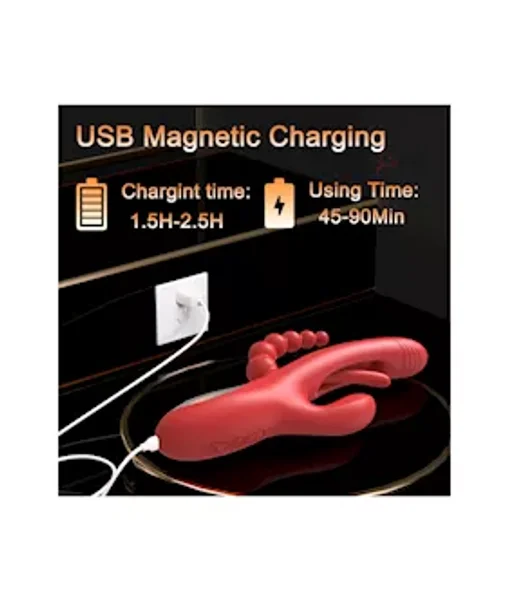Double Penetration Rabbit Vibrator With Internal Arm — image 7 of 7