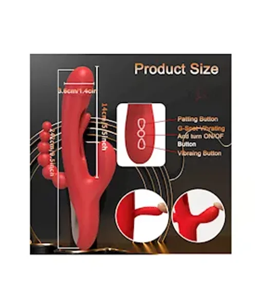 Double Penetration Rabbit Vibrator With Internal Arm — image 6 of 7