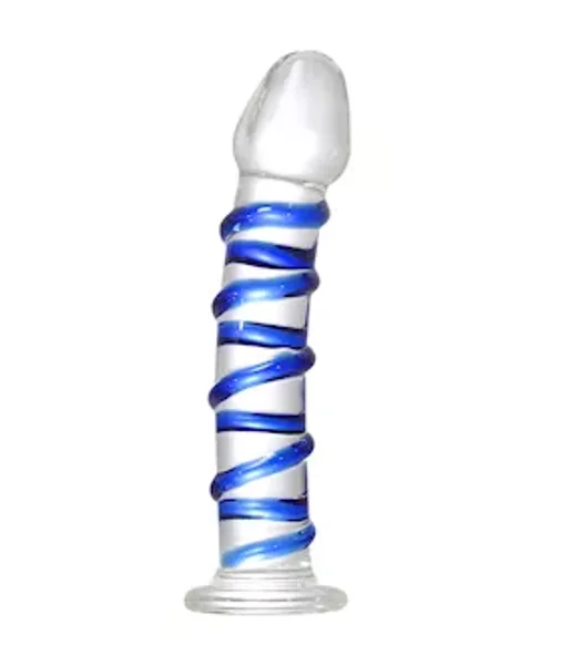 G-spot Spiral Glass Dildo — image 2 of 5