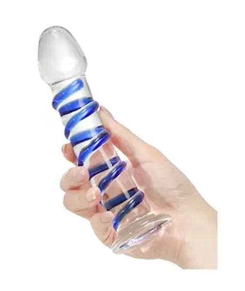 G-spot Spiral Glass Dildo — image 4 of 5