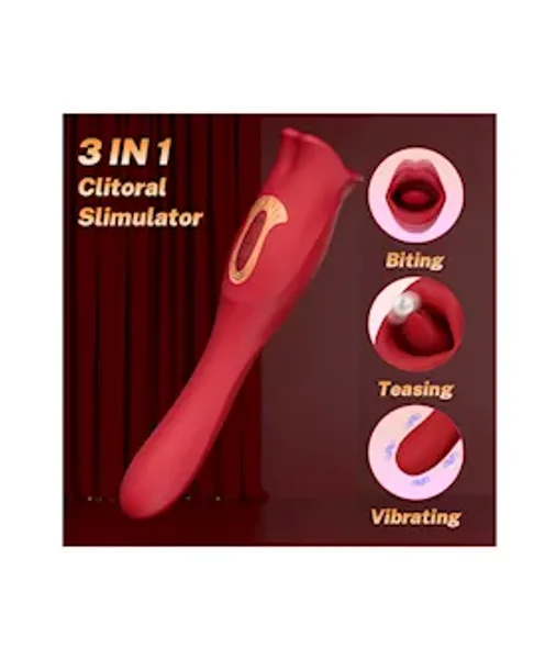 Ruby Lips Double Ended Licking Vibrator — image 5 of 6