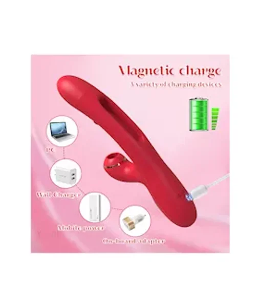 Suction Rabbit Vibrator With Internal Arm — image 5 of 6