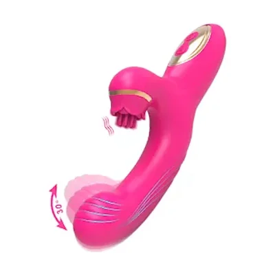 rabbit vibrator with stimulating fingers