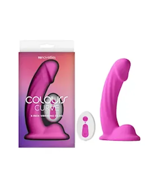 Colours Curve Vibrating Dildo 6 Inch — image 3 of 3