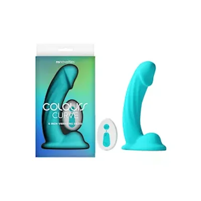 colours curve vibrating dildo 6 inch