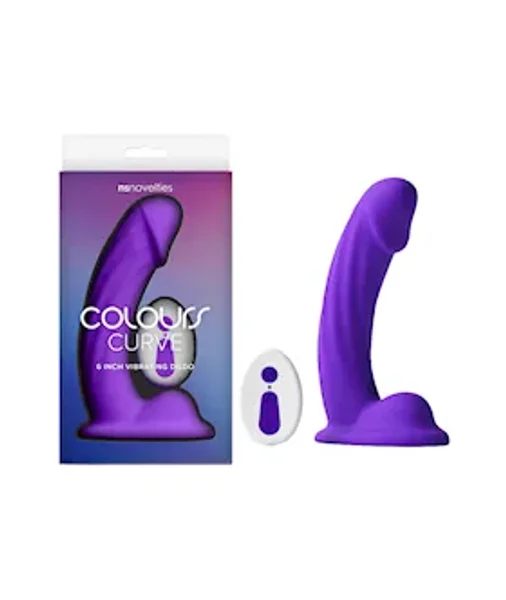 Colours Curve Vibrating Dildo 6 Inch — image 2 of 3