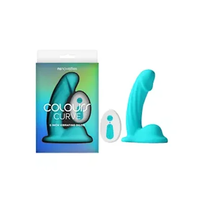 colours curve vibrating dildo 5 inch