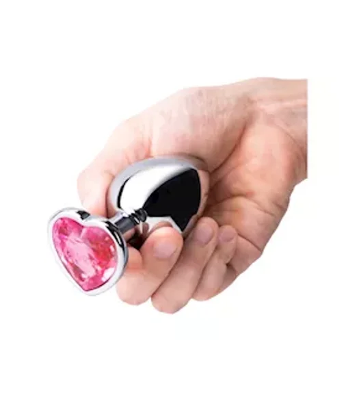 B Vibe Jewel Heart Metal Butt Plug Training Set — image 3 of 5