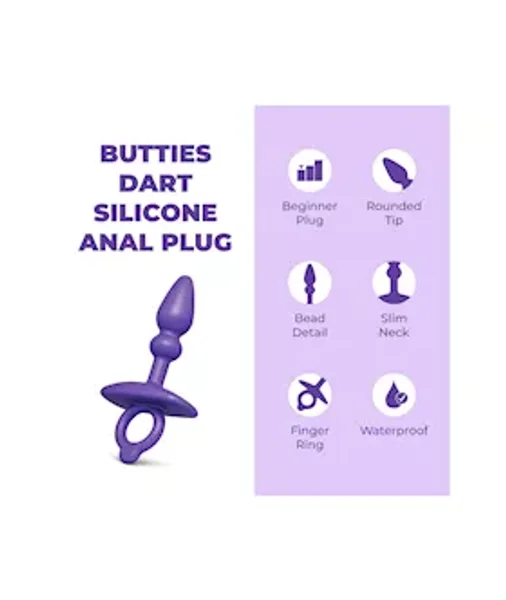 B Vibe Butties Dart Silicone Anal Plug — image 2 of 4