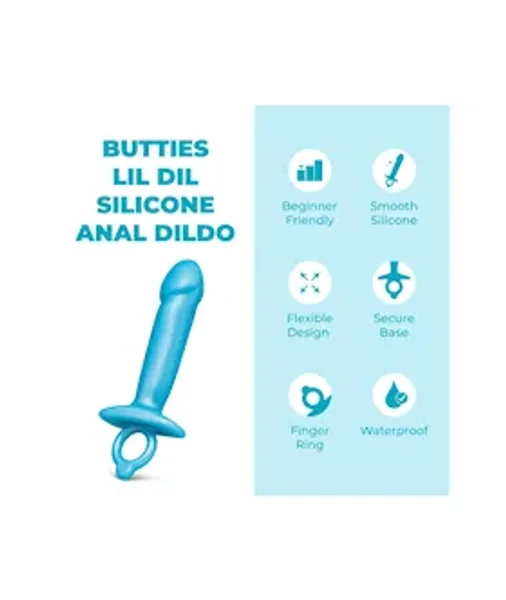 B Vibe Butties Lil Dil Silicone Anal Dildo — image 2 of 4