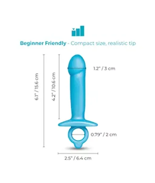 B Vibe Butties Lil Dil Silicone Anal Dildo — image 4 of 4