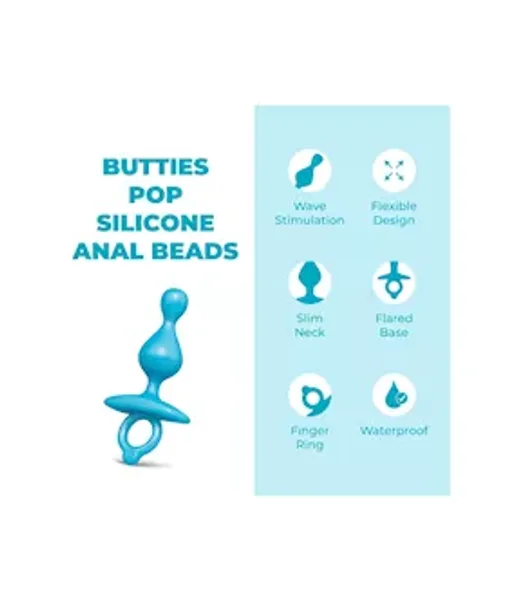 B Vibe Butties Pop Silicone Anal Beads — image 2 of 4