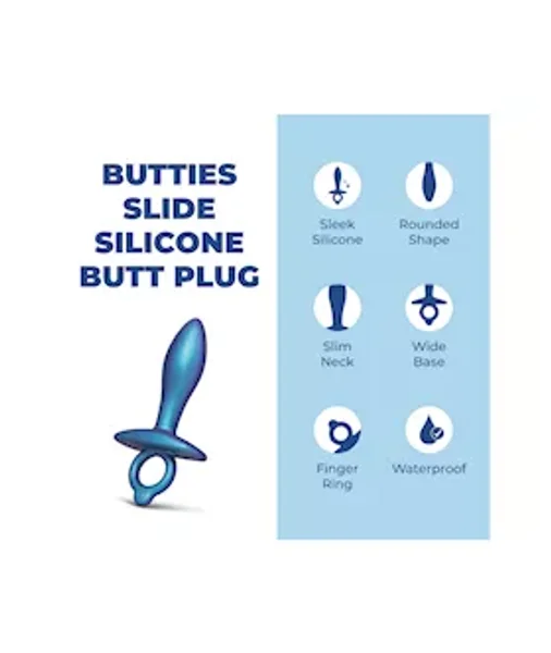 B Vibe Butties Slide Silicone Butt Plug — image 2 of 4