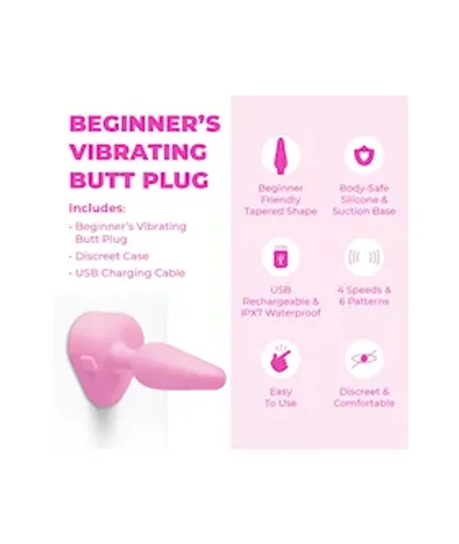 B Vibe Beginner’s Vibrating Butt Plug — image 2 of 9