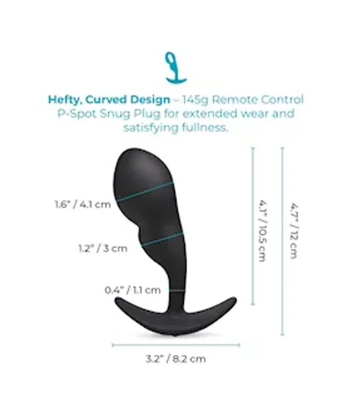 B Vibe Remote Control P-spot Snug Plug — image 5 of 10