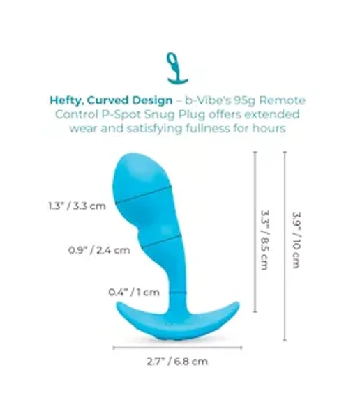 B Vibe Remote Control P-spot Snug Plug — image 10 of 10