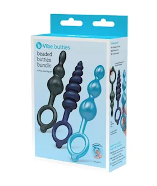 B Vibe Butties Beaded Bundle Anal Plug Set — image 2 of 6