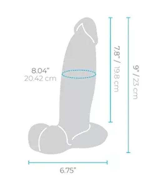 B Vibe Slipskin Girthy Realistic Dildo — image 5 of 5