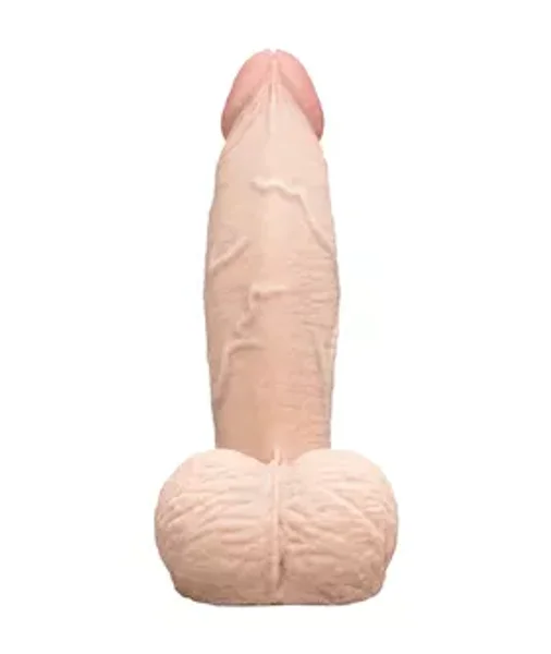 B-vibe Slipskin Realistic Girthy Dildo With Balls — image 10 of 12