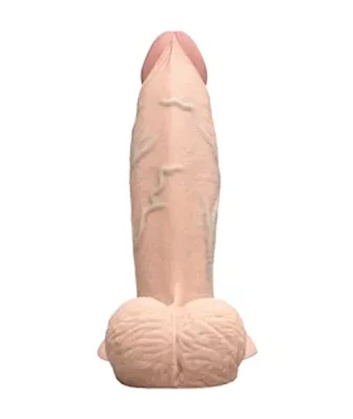 B-vibe Slipskin Realistic Girthy Dildo With Balls — image 6 of 12