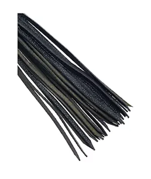 Bound X Textured Leather Flogger With Round Metal Handle — image 3 of 3
