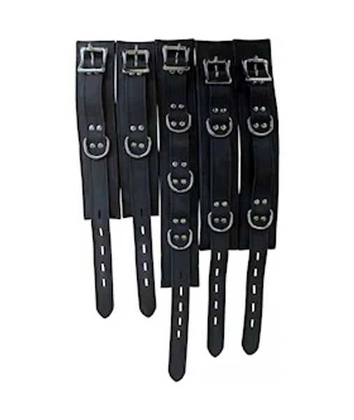 Bound X 5 Piece Nubuck Leather Cuff And Collar Set — image 2 of 3