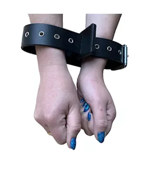 Bound X Adjustable Leather Strap Cuff — image 5 of 6