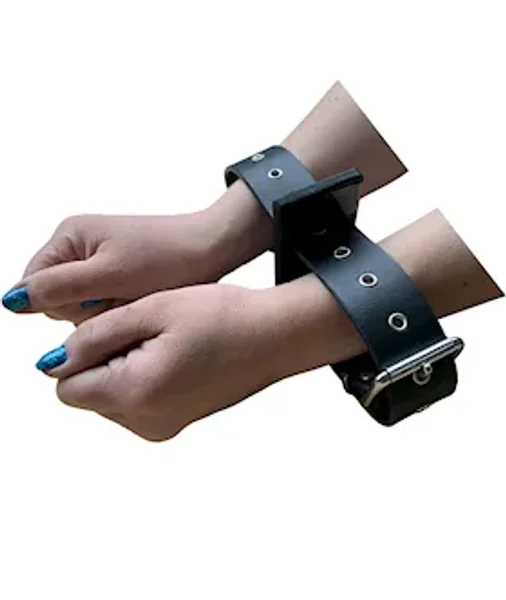 Bound X Adjustable Leather Strap Cuff — image 6 of 6