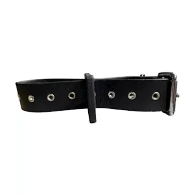 bound x adjustable leather strap cuff