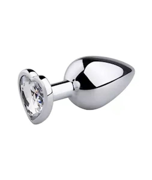 Easytoys Medium Heart-shaped Jewelled Butt Plug — image 5 of 11