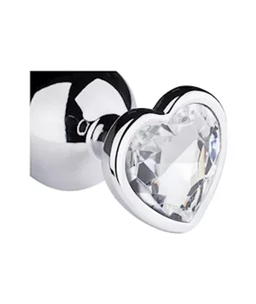 Easytoys Medium Heart-shaped Jewelled Butt Plug — image 7 of 11