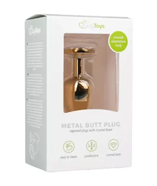 Easytoys Small Jewelled With Gold Finish Butt Plug — image 2 of 4