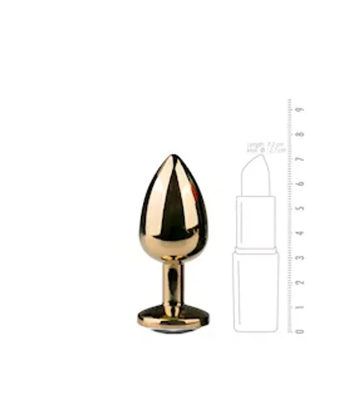 Easytoys Small Jewelled With Gold Finish Butt Plug — image 4 of 4